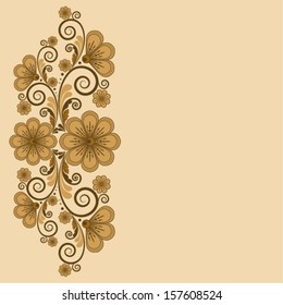vector vintage floral  background 