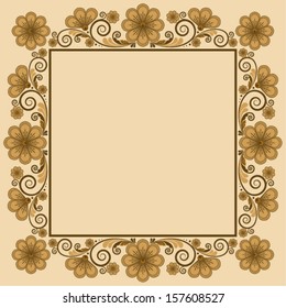 vector vintage floral  background 
