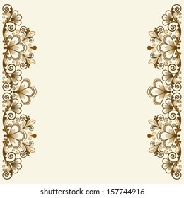 vector vintage floral  background 