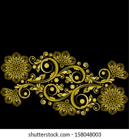 vector vintage floral  background 