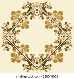 vector vintage floral  background 