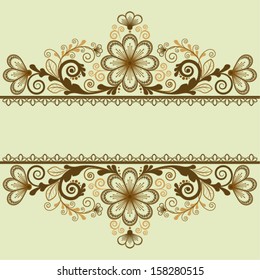 vector vintage floral  background