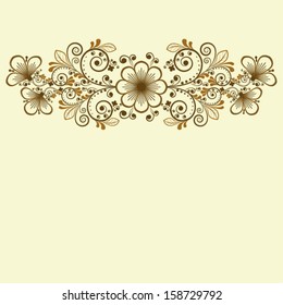 vector vintage floral  background 