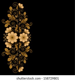 vector vintage floral  background 