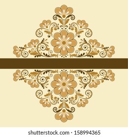 vector vintage floral  background 