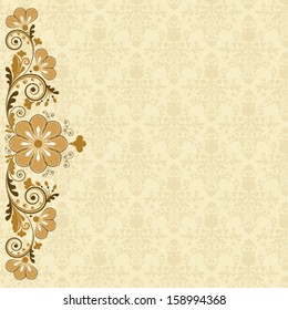 vector vintage floral  background 