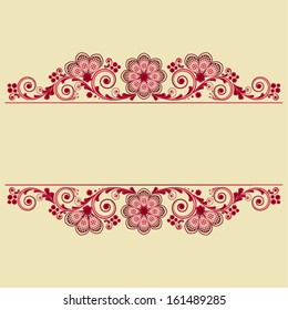 vector vintage floral  background 