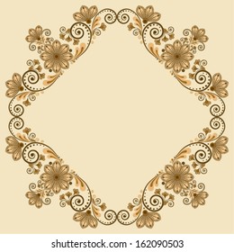 vector vintage floral  background 