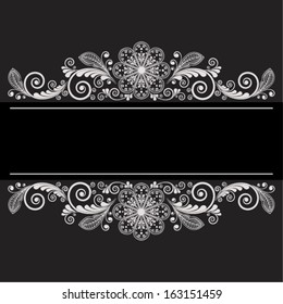 vector vintage floral  background