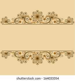 vector vintage floral  background 