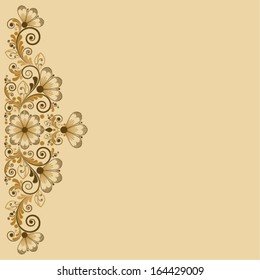 vector vintage floral  background 