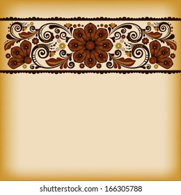 vector vintage floral  background