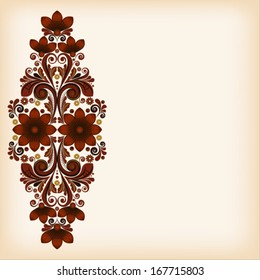 vector vintage floral  background 