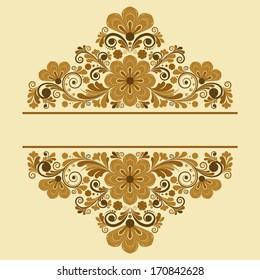 vector vintage floral  background