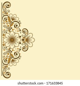 vector vintage floral  background