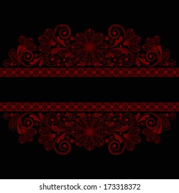 vector vintage floral  background