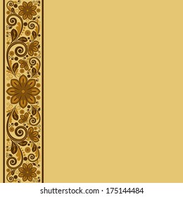 vector vintage floral  background 