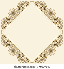 vector vintage floral  background 