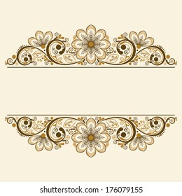vector vintage floral  background 