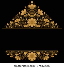 vector vintage floral  background 