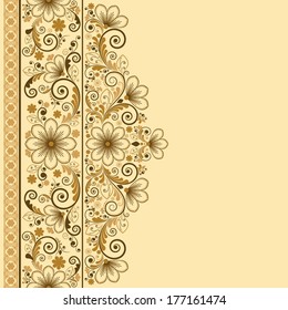 vector vintage floral  background