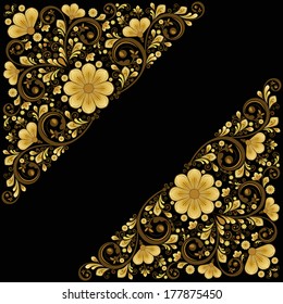 vector vintage floral  background