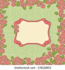 vector Vintage floral  background.