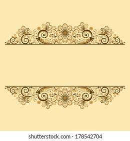 vector vintage floral  background 