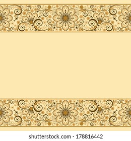 vector vintage floral  background 