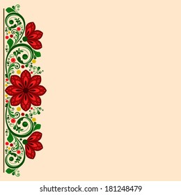 vector vintage floral  background