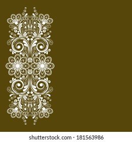vector vintage floral  background