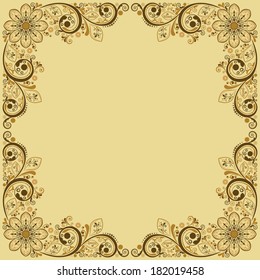 vector vintage floral  background