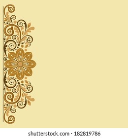 vector vintage floral  background