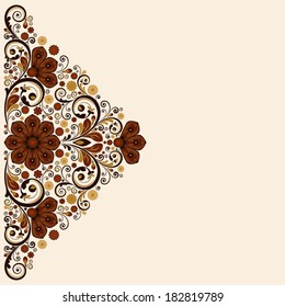 vector vintage floral  background