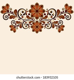 vector vintage floral  background