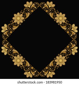 vector vintage floral  background 