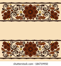 Vektorvintage, floraler Hintergrund