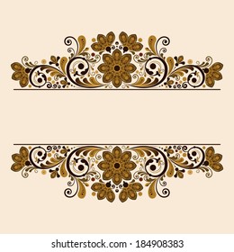 vector vintage floral background 