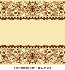 vector vintage floral  background