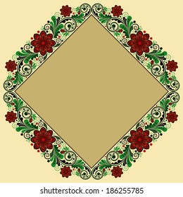 vector vintage floral  background