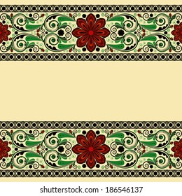 vector vintage floral  background 