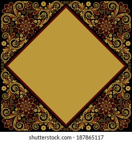 vector vintage floral  background