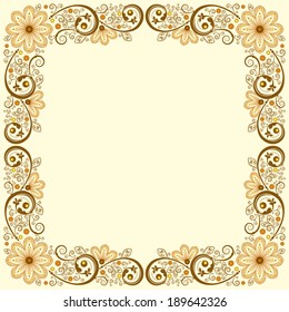 vector vintage floral  background