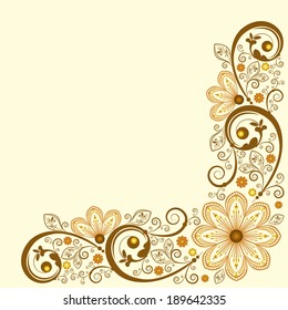 vector vintage floral  background