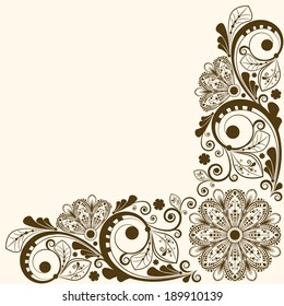 vector vintage floral  background