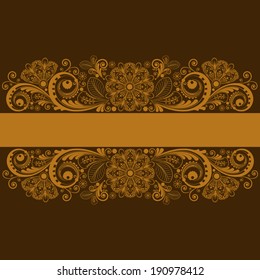 vector vintage floral  background