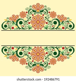 vector vintage floral background