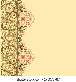 vector vintage floral  background