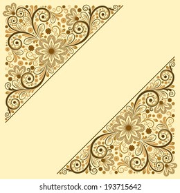 vector vintage floral background