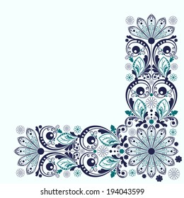 vector vintage floral  background